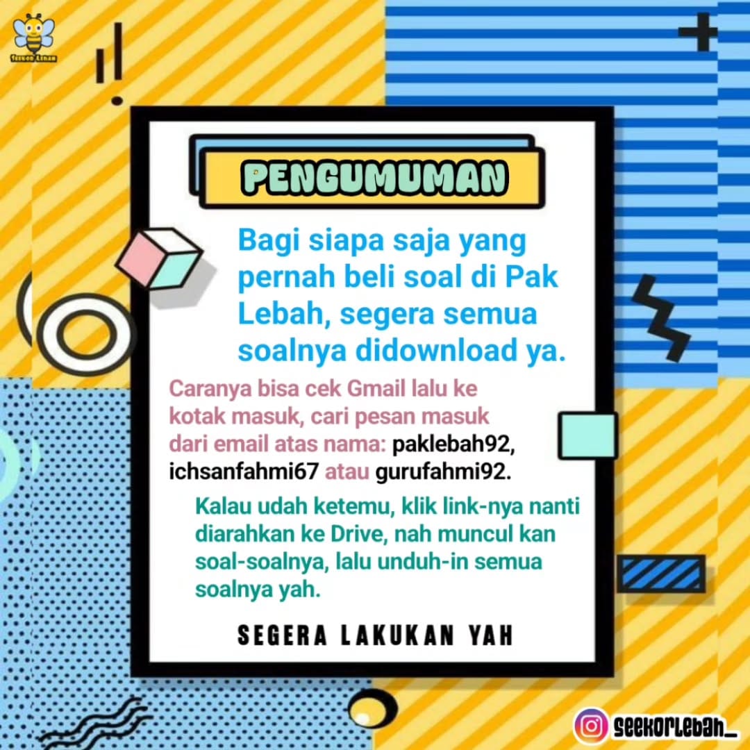 Post 3 by Seekor Lebah Education on Instagram (image)