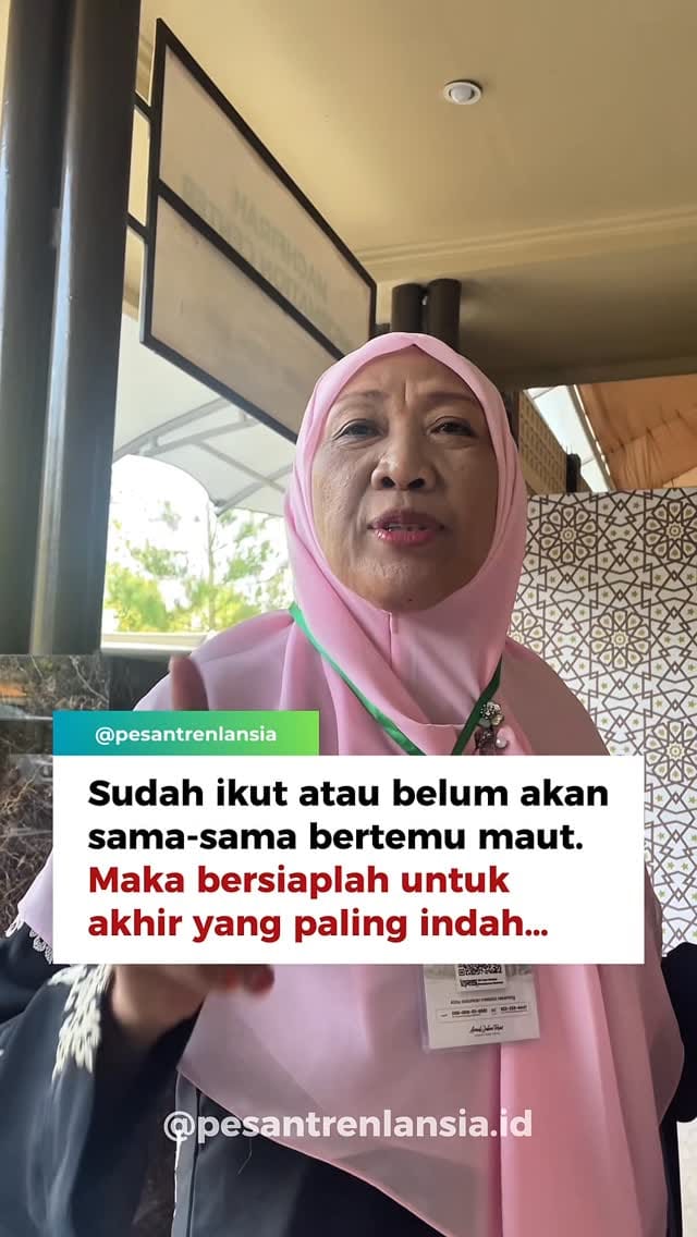 Post 9 by Pesantren Lansia Bahagia on Instagram (video)