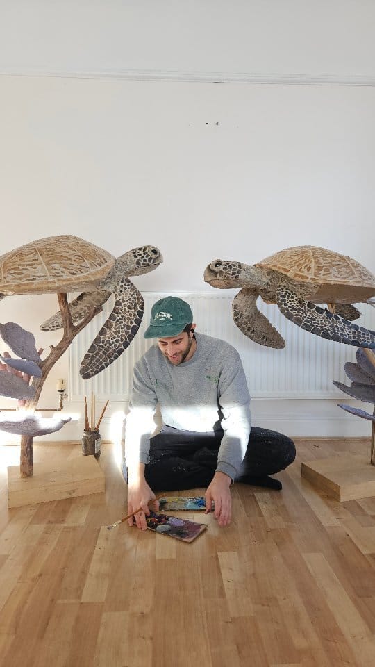 Post 10 by Josh Gluckstein - Cardboard Artist on Instagram (video)