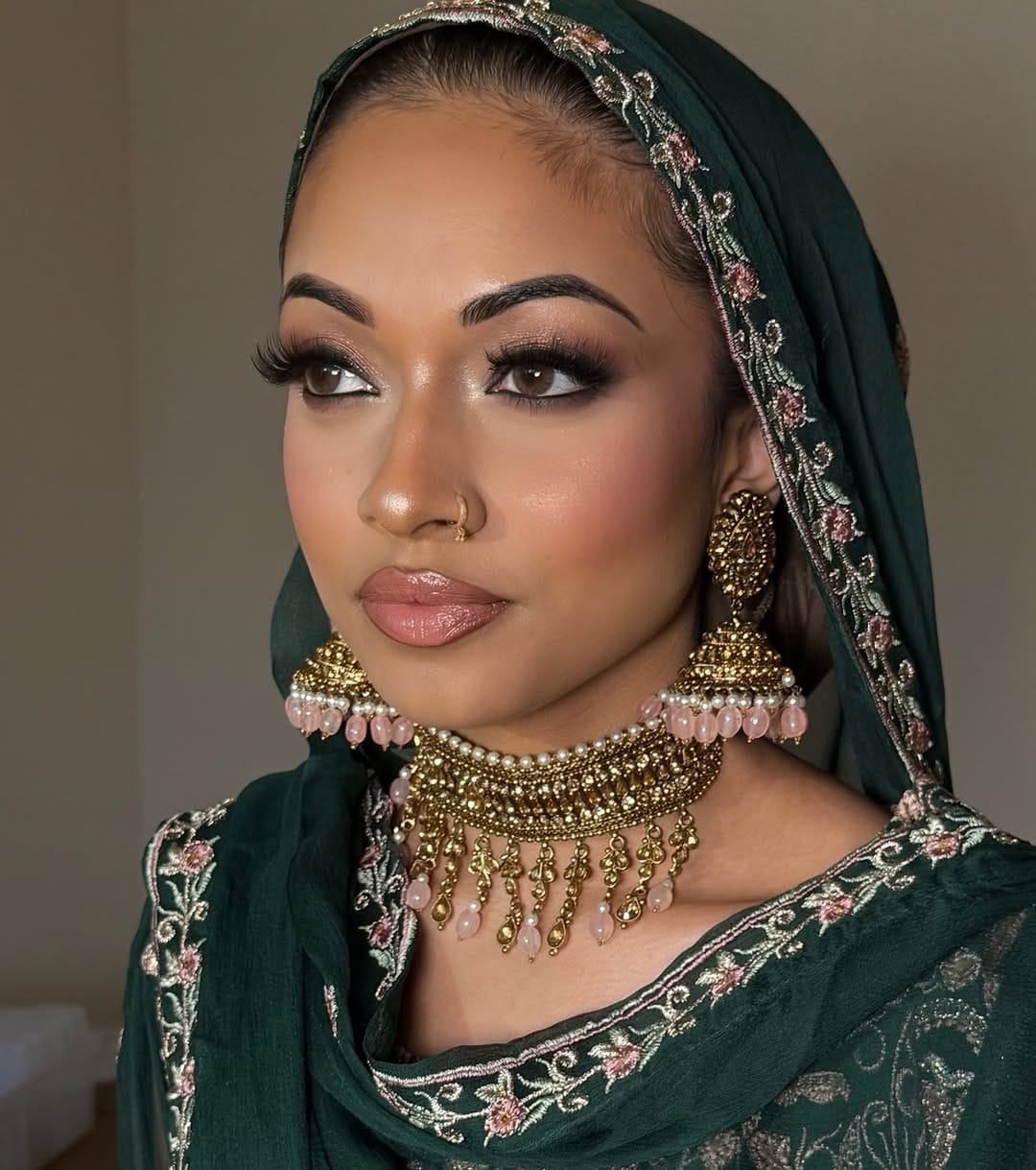 Post 2 by London Bridal Makeup artist & Hijab stylist 10 years Experience on Instagram (carousel)