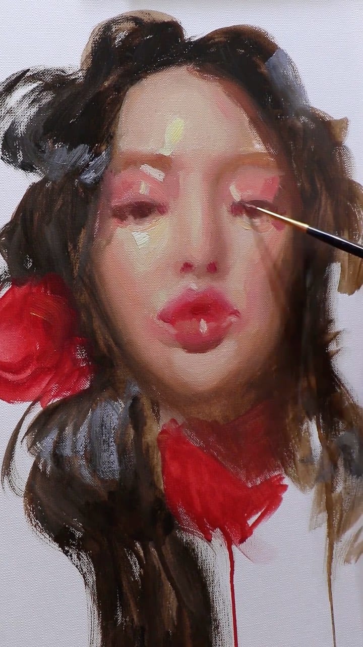 Post 6 by Zarina | Your Oil Painting Friend on Instagram (video)