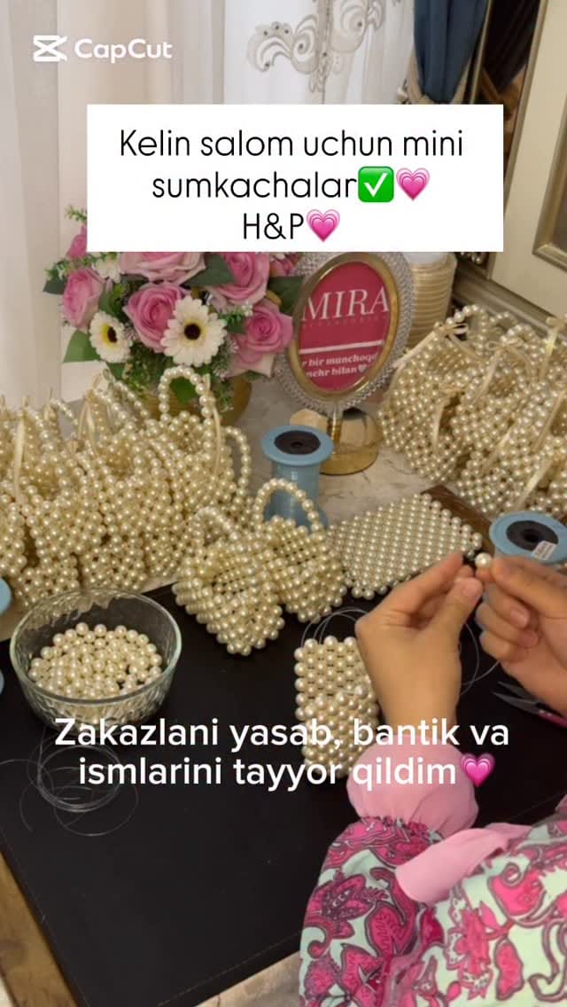 Post 3 by Irodaxon Hasanova | сумки из бусин |обучение on Instagram (video)