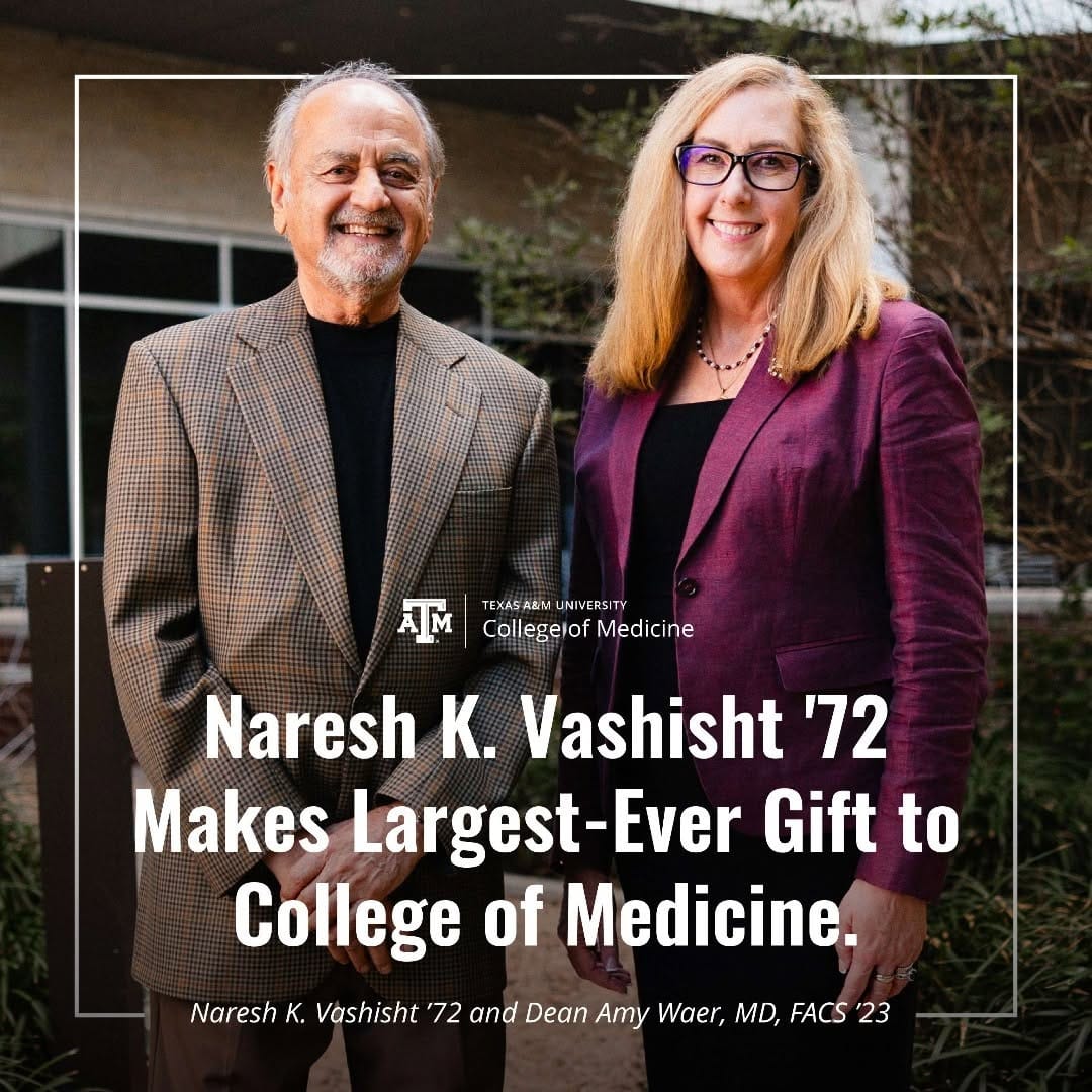 Post 10 by Texas A&M Naresh K. Vashisht College of Medicine on Instagram (image)