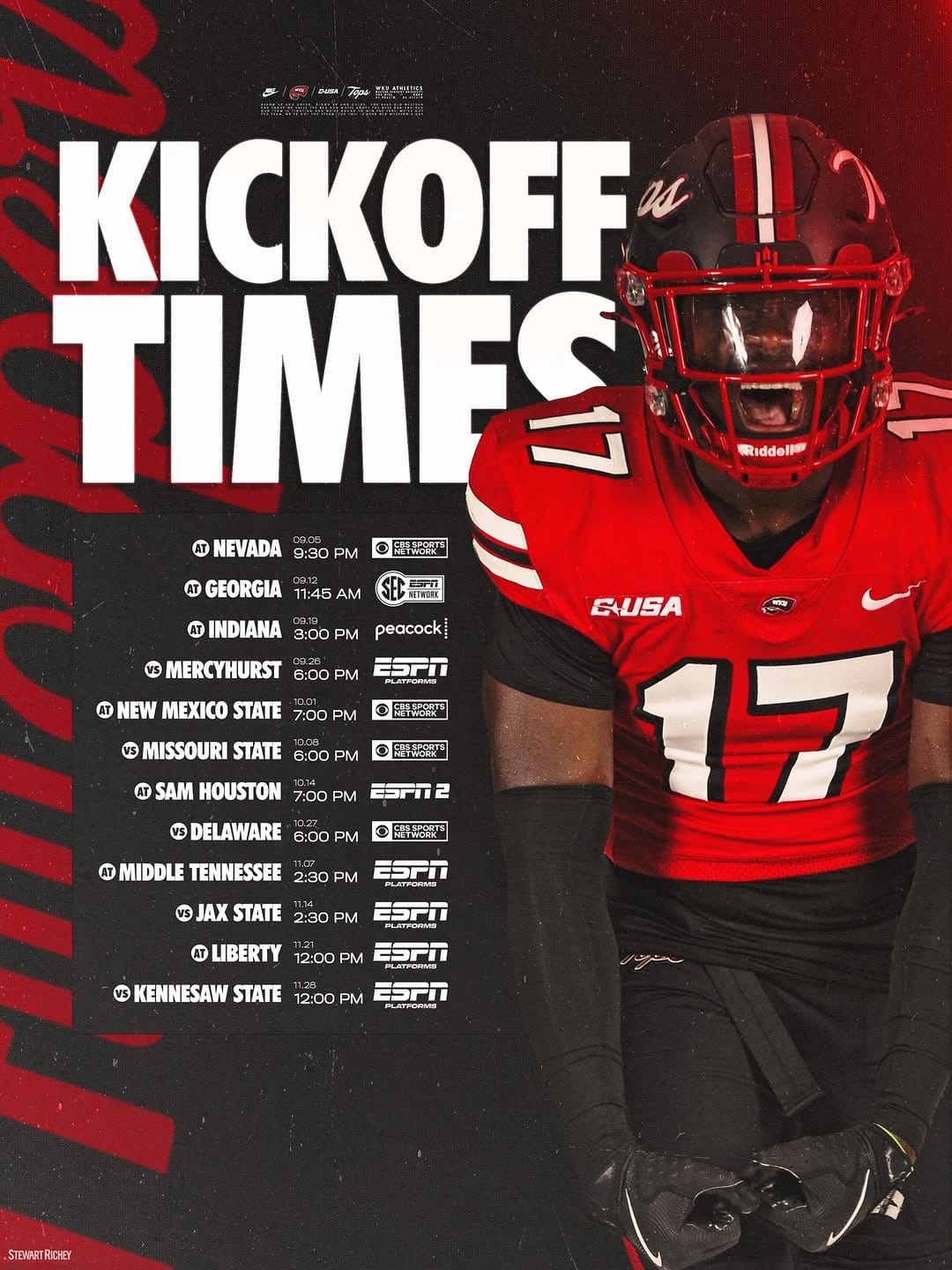 Post 1 by WKU Football on Instagram (image)