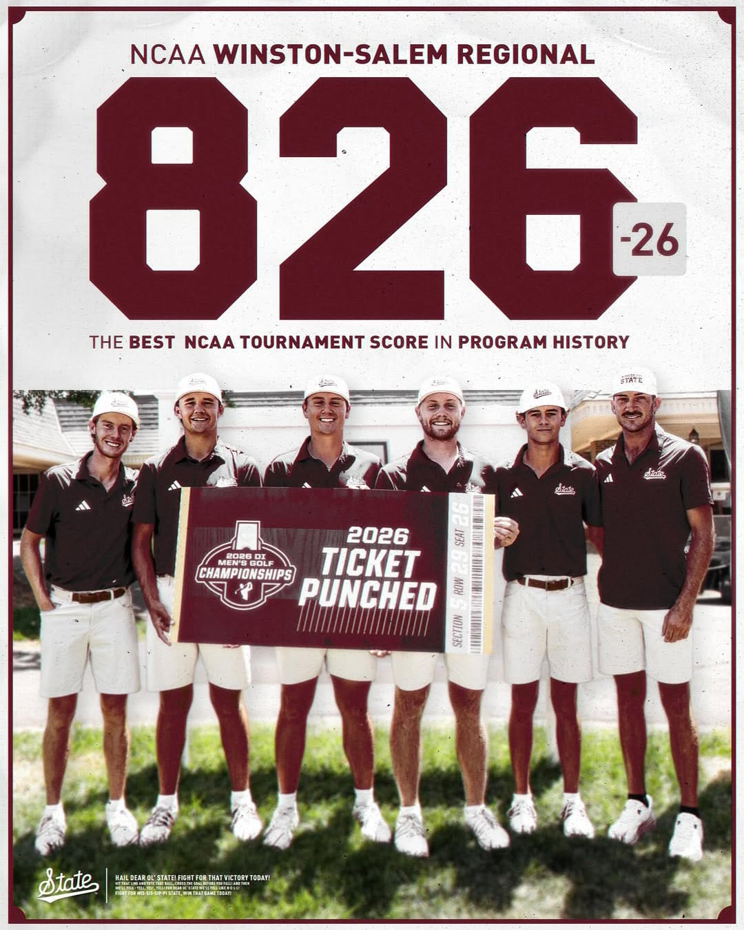 Post 4 by Mississippi State Men's Golf on Instagram (image)