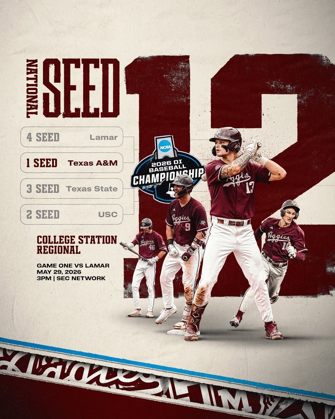 Post 2 by Texas A&M Baseball on Instagram (carousel)