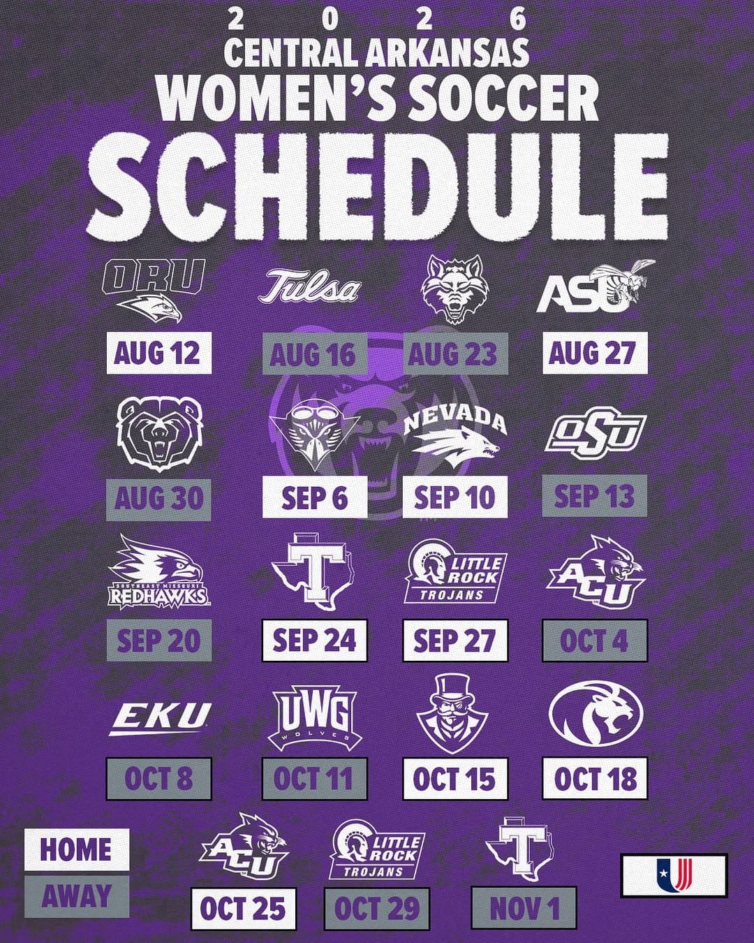 Post 4 by UCA Athletics on Instagram (image)