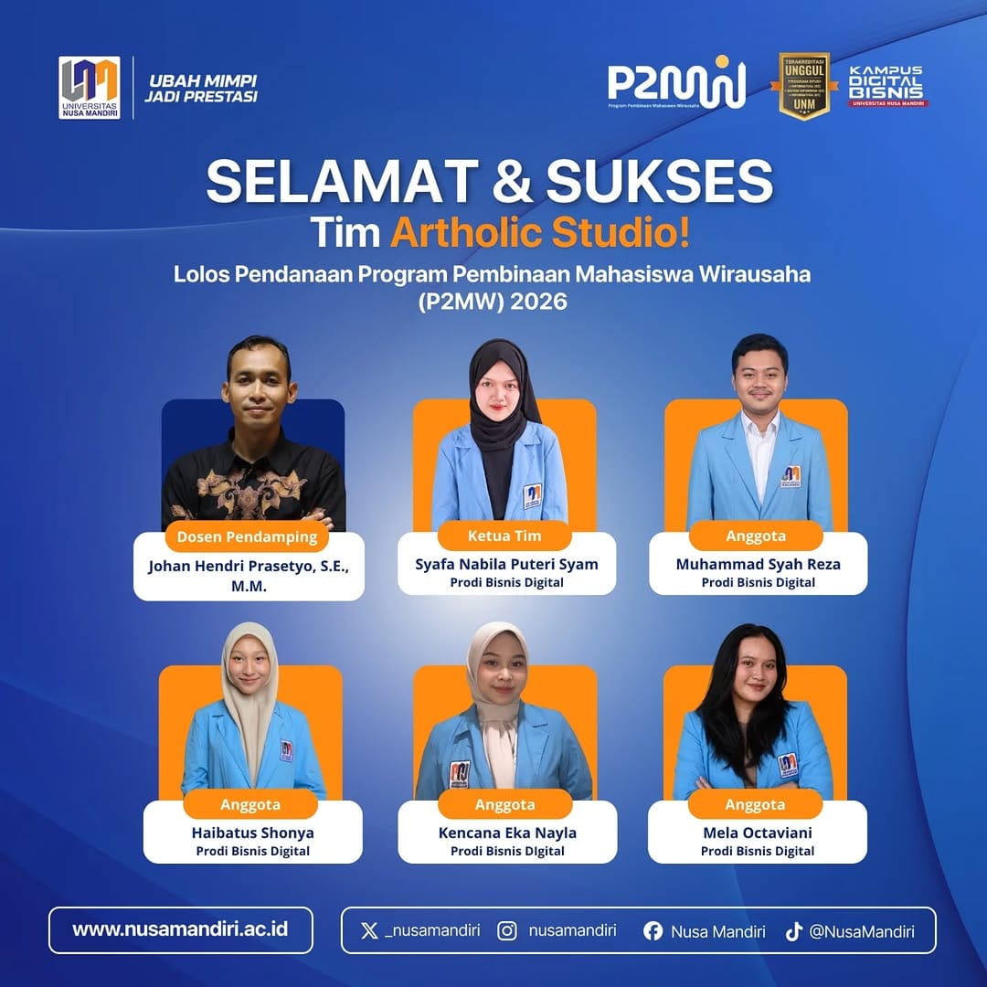 Post 2 by Universitas Nusa Mandiri on Instagram (image)