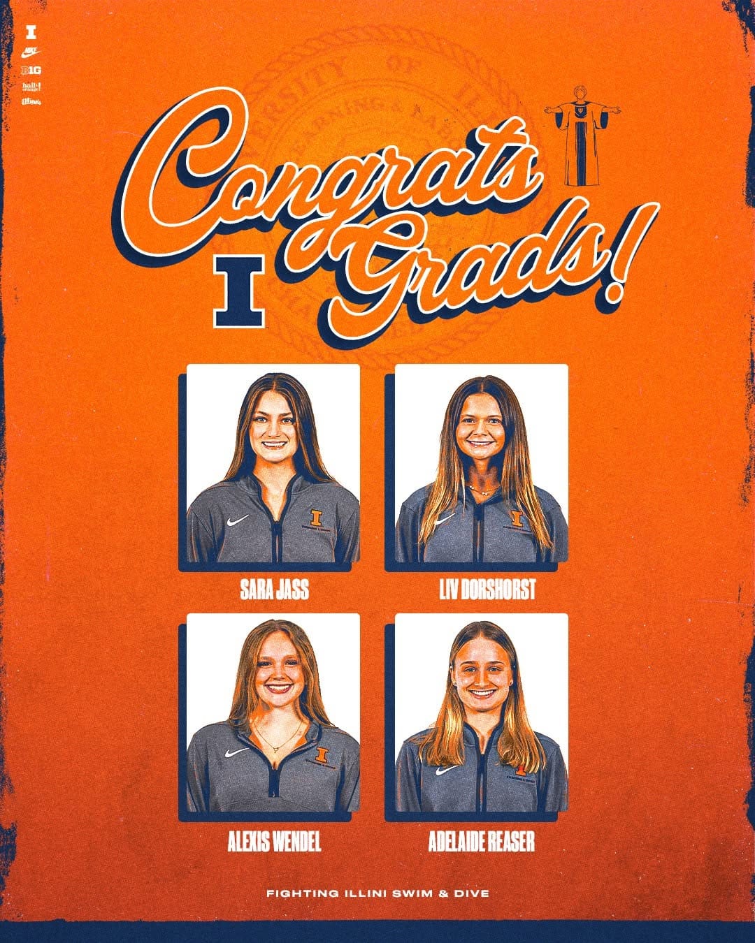Post 4 by Illinois Swimming & Diving on Instagram (image)