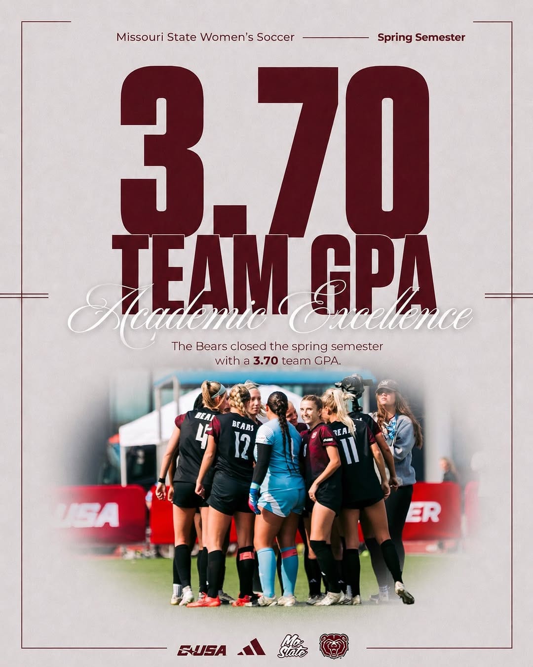 Post 2 by Missouri State Women’s Soccer on Instagram (image)
