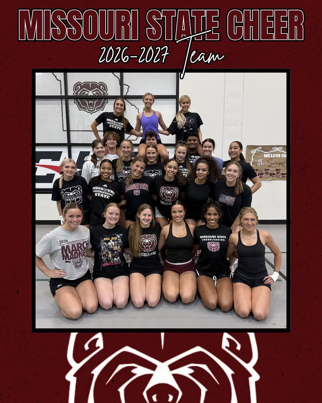 Post 6 by Missouri State Cheerleading on Instagram (image)