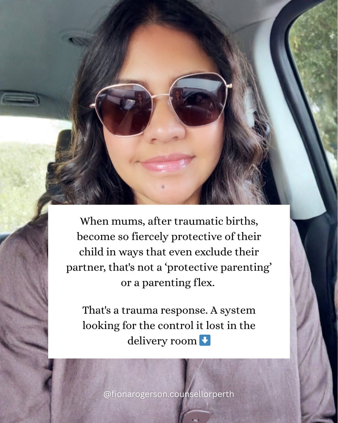 Post 4 by Fiona Rogerson | Specialist Birth Trauma Counselling Perth on Instagram (image)
