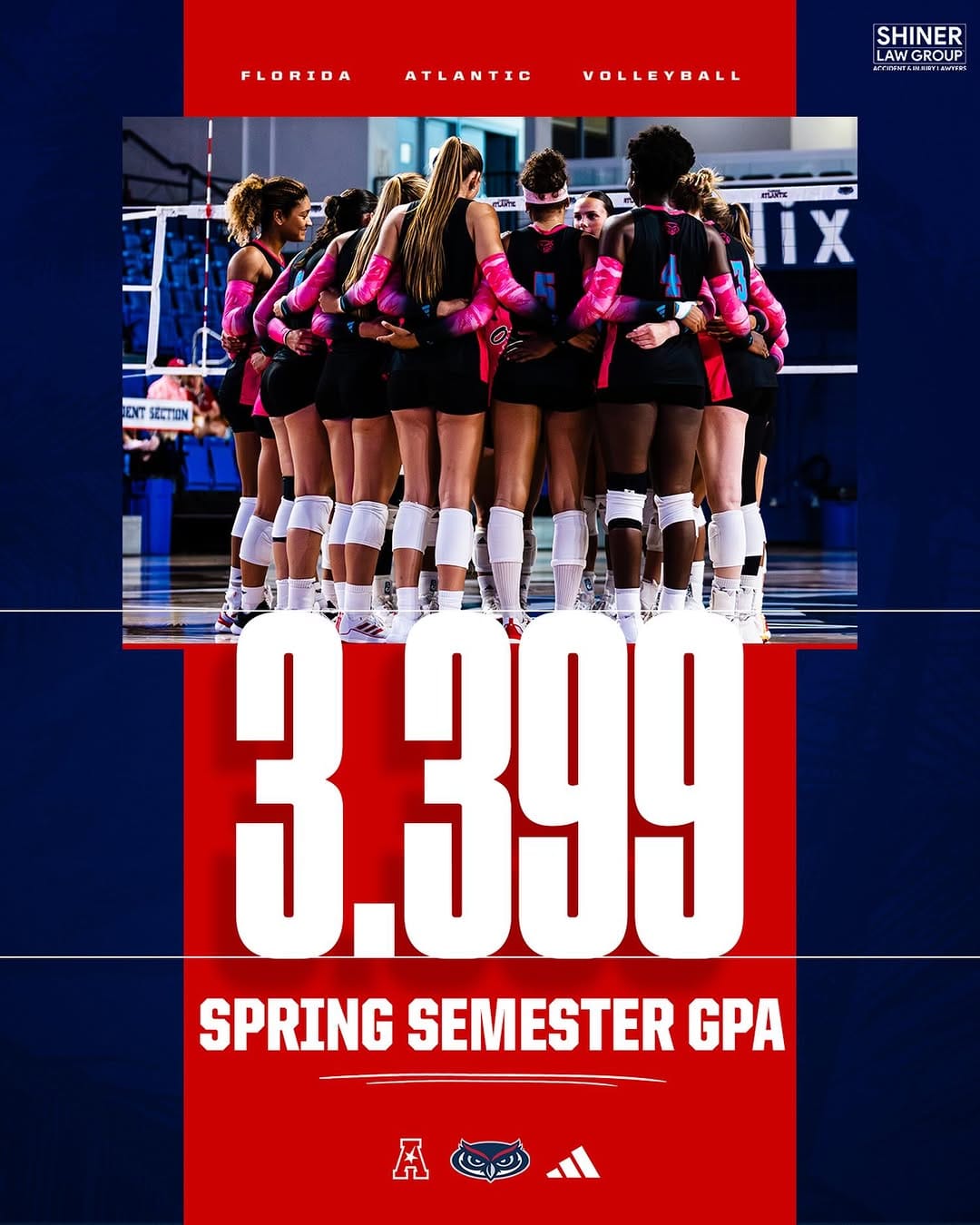 Post 9 by Florida Atlantic Volleyball on Instagram (image)