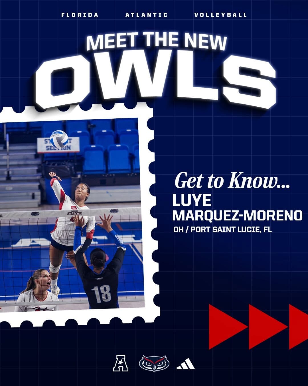 Post 4 by Florida Atlantic Volleyball on Instagram (carousel)