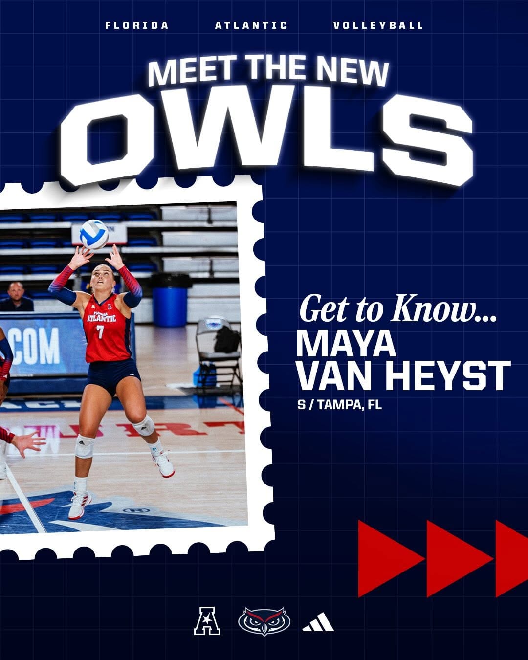 Post 5 by Florida Atlantic Volleyball on Instagram (carousel)