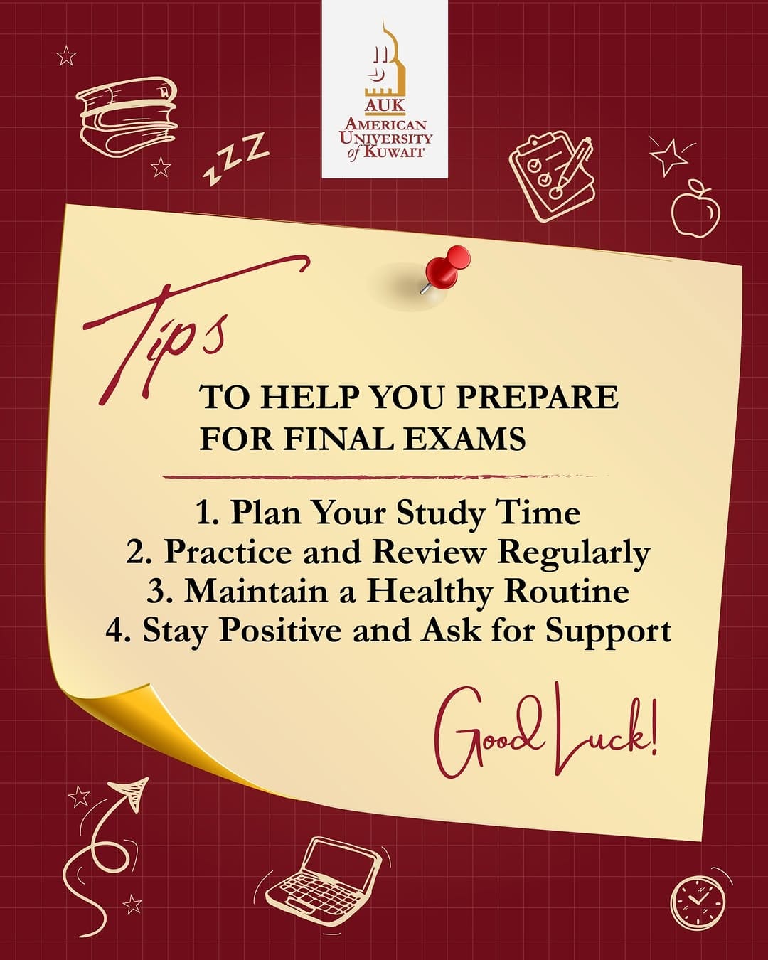 Post 3 by American University of Kuwait on Instagram (image)