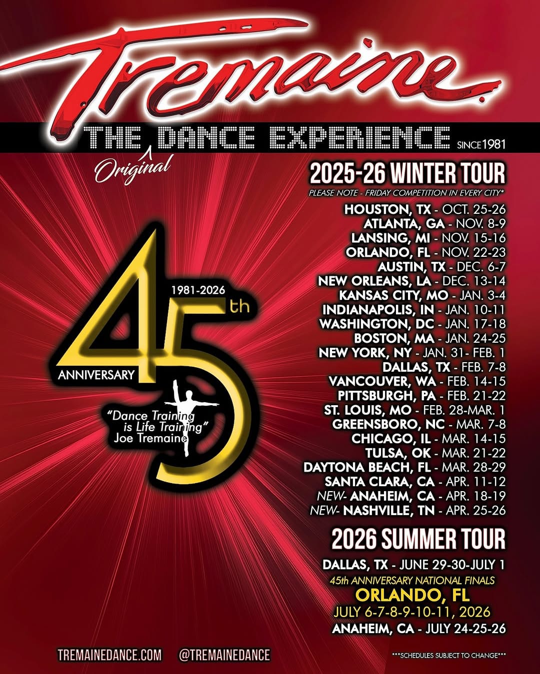 Post 9 by Tremaine Dance Conventions on Instagram (image)