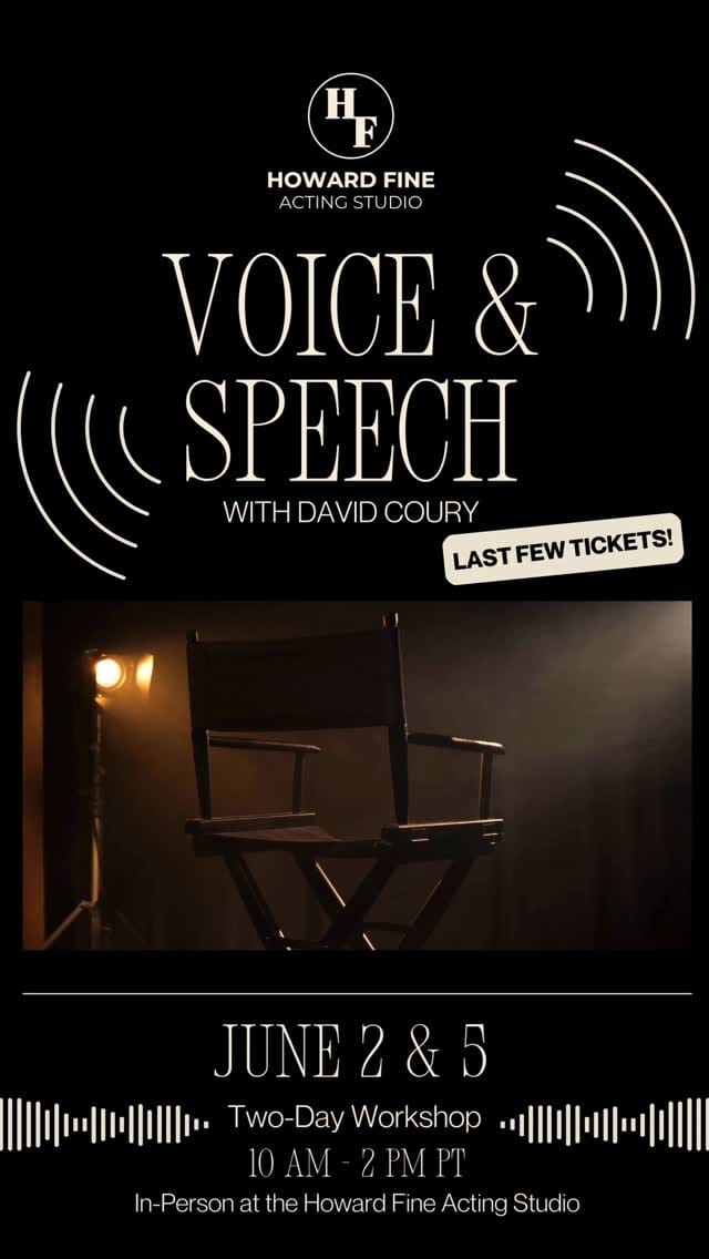 Post 4 by Howard Fine Acting Studio on Instagram (video)
