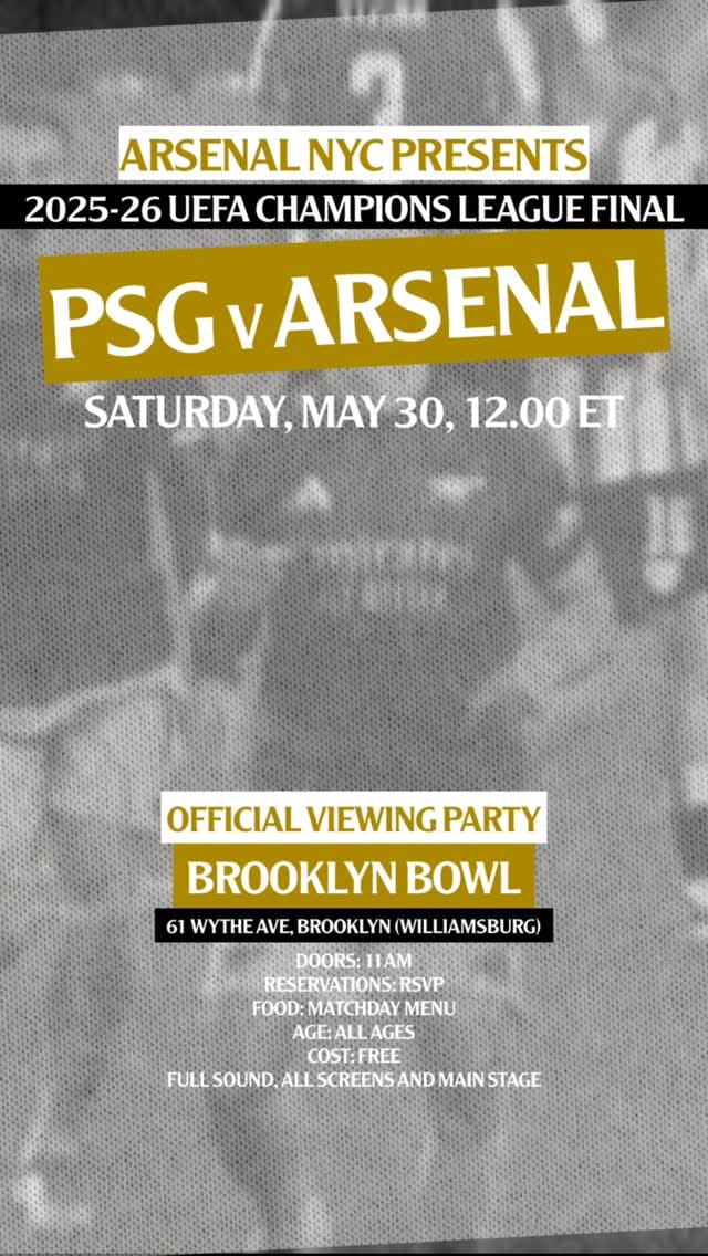 Post 4 by Arsenal New York City on Instagram (video)