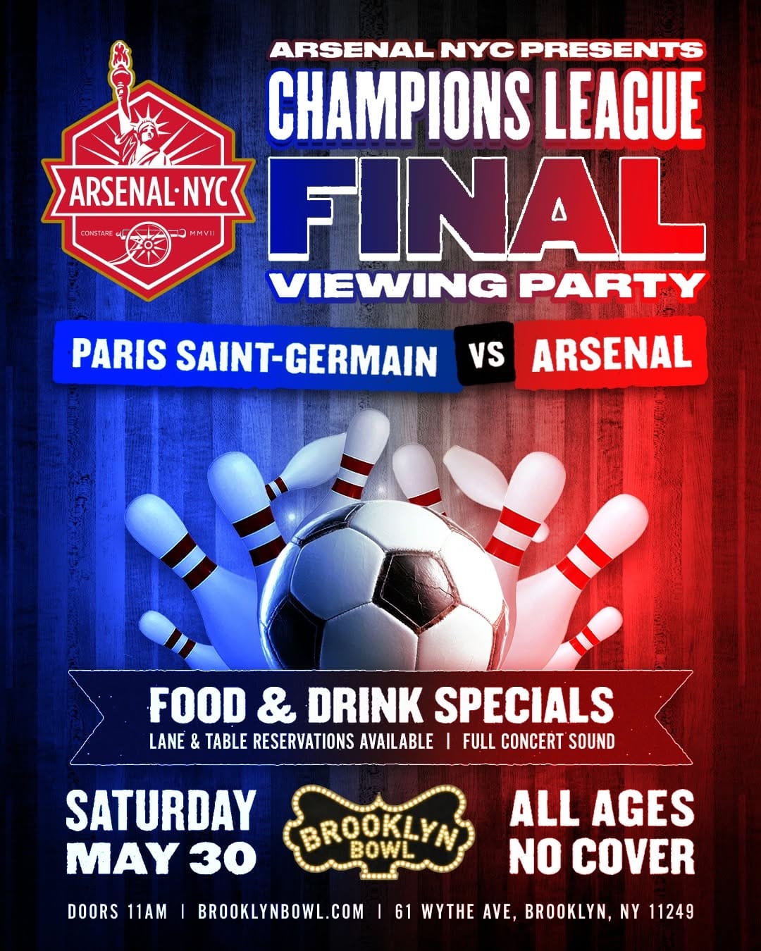 Post 5 by Arsenal New York City on Instagram (image)