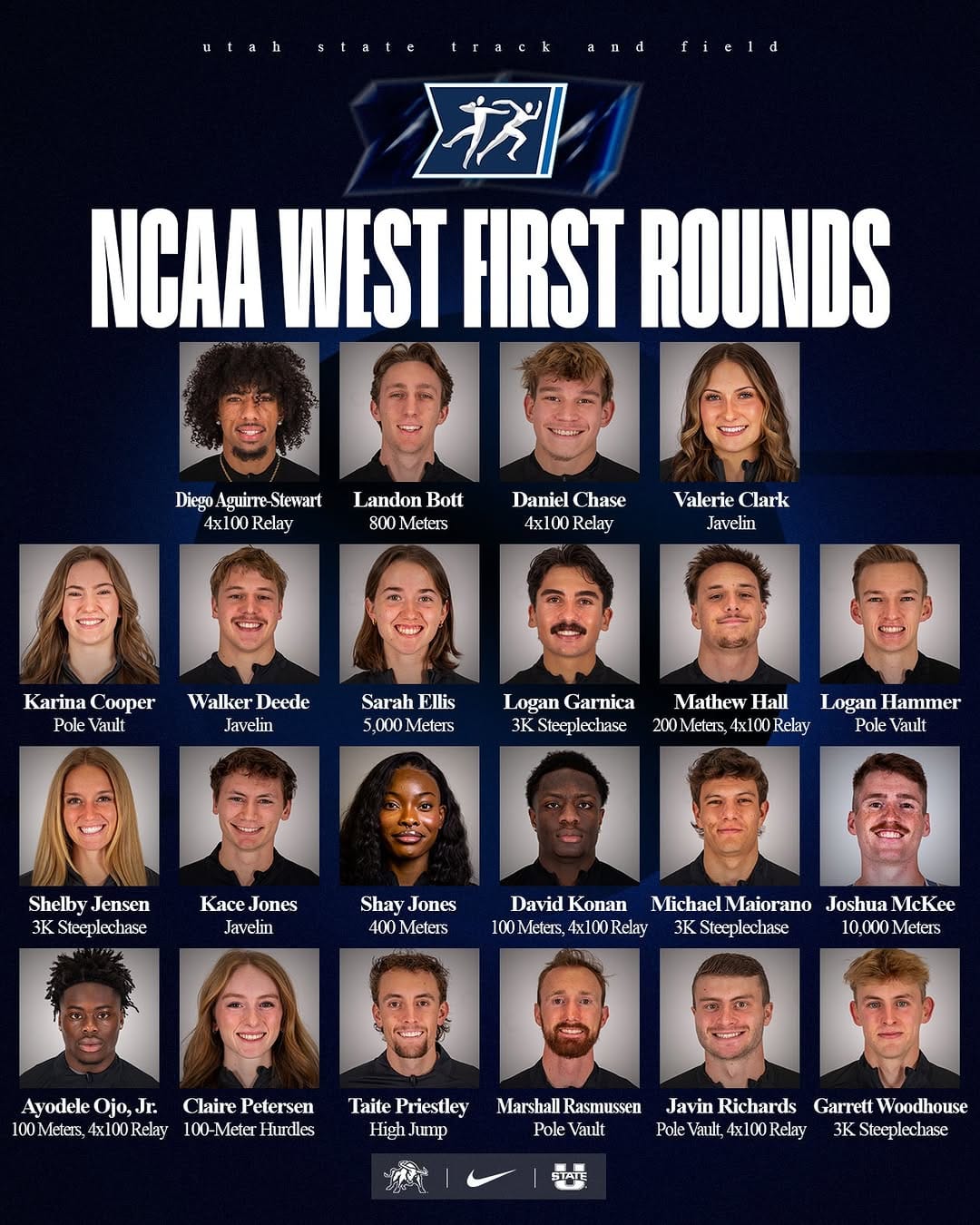 Post 3 by Utah State University T&F / XC on Instagram (image)