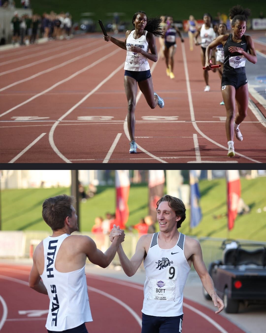 Post 7 by Utah State University T&F / XC on Instagram (carousel)
