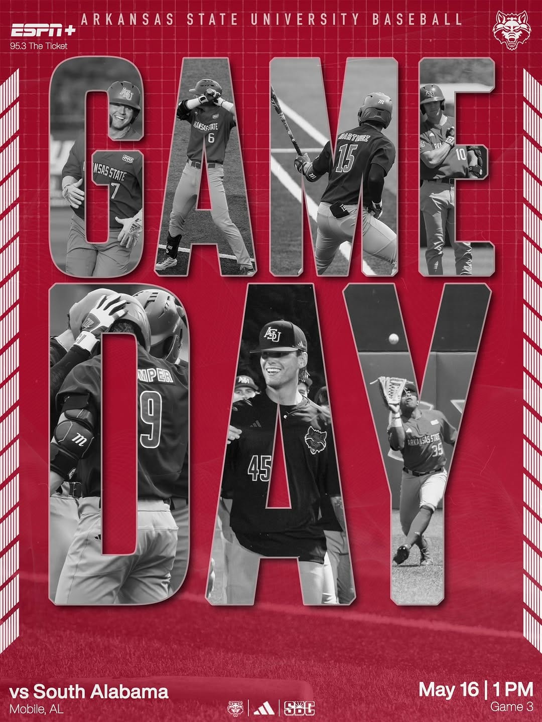 Post 9 by Arkansas State Baseball on Instagram (image)