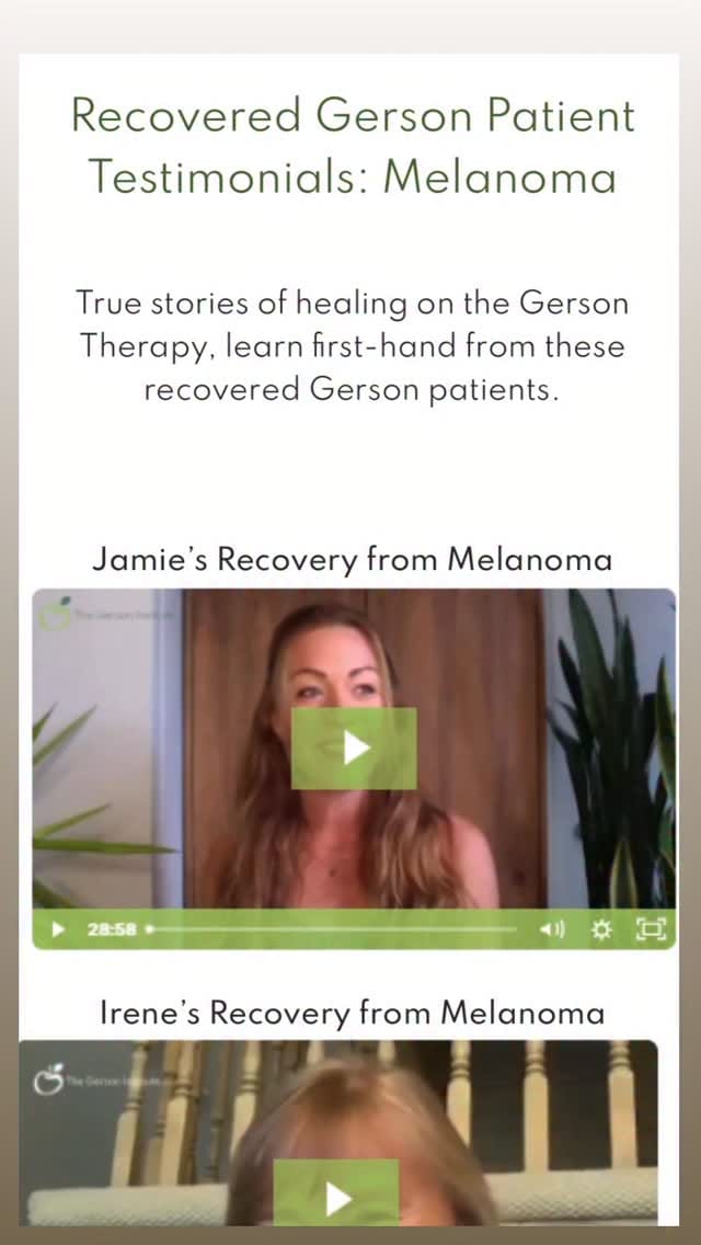 Post 1 by Gerson Institute on Instagram (video)