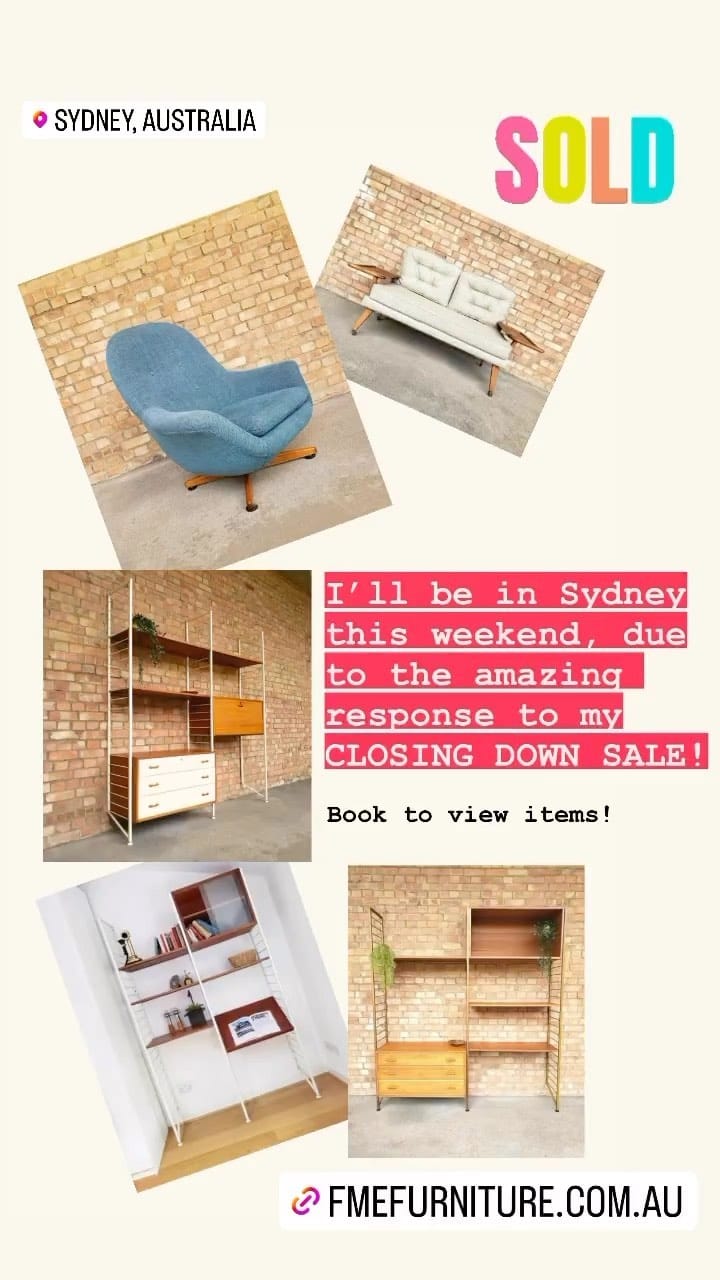 Post 8 by FME Furniture (Vintage & MCM) on Instagram (video)
