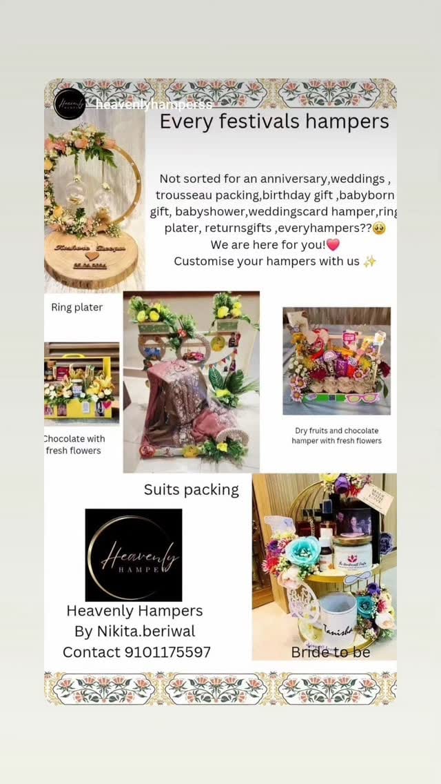 Post 6 by Heavenly Hampers by Niki on Instagram (video)