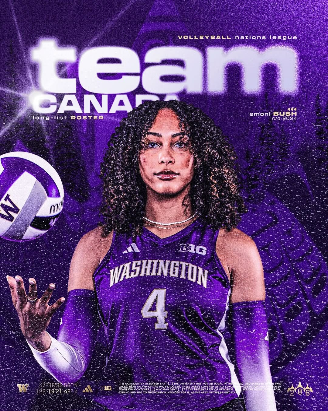 Post 1 by Washington Volleyball on Instagram (image)
