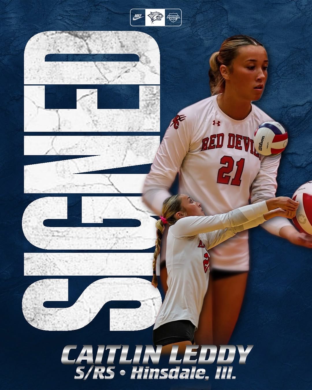 Post 6 by University of New Hampshire Volleyball Program on Instagram (image)
