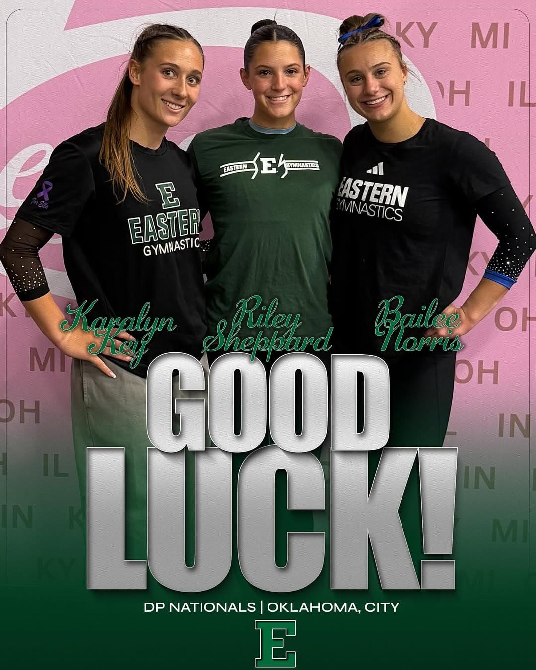 Post 6 by Eastern Michigan Gymnastics on Instagram (image)