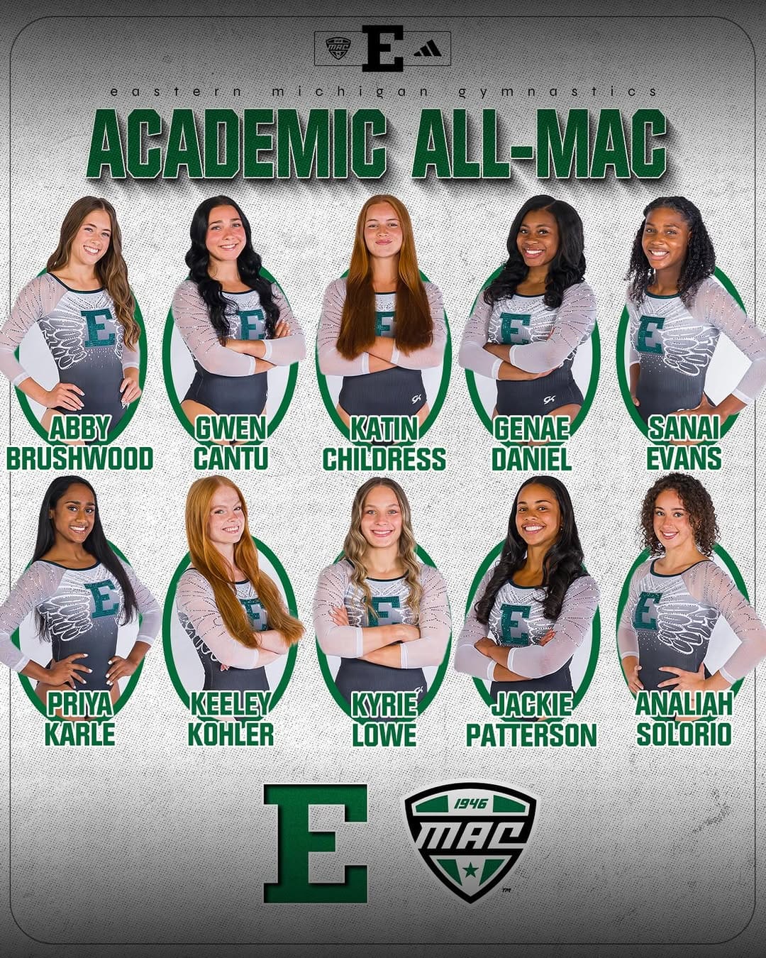 Post 8 by Eastern Michigan Gymnastics on Instagram (image)