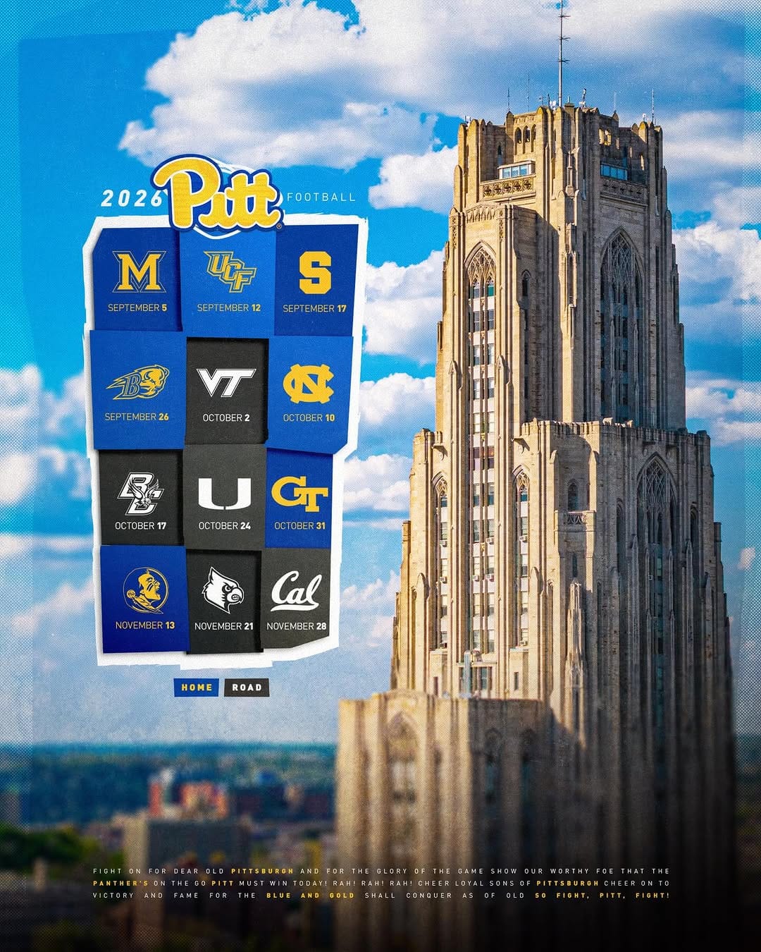 Post 10 by Pitt Football on Instagram (image)