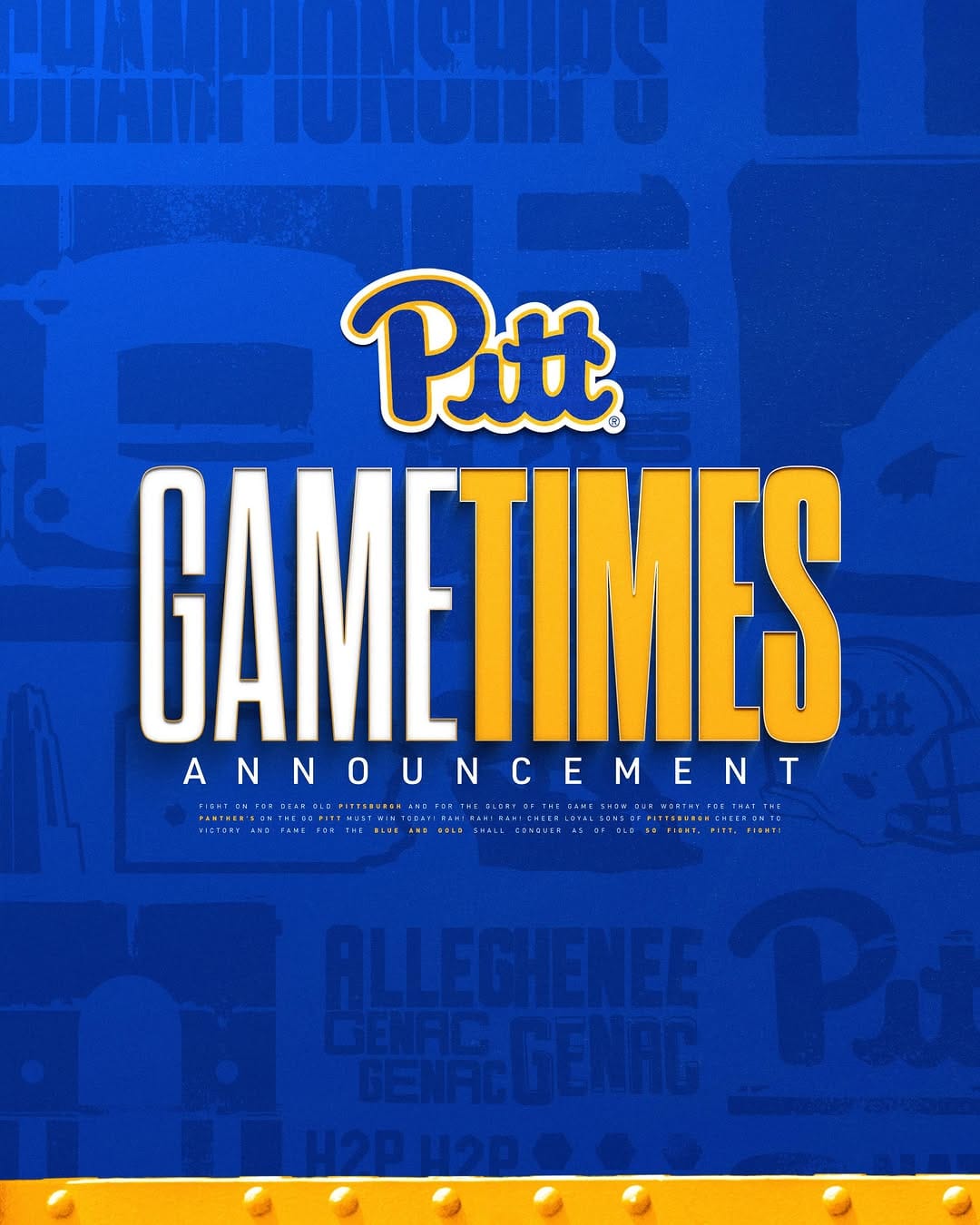 Post 2 by Pitt Football on Instagram (carousel)
