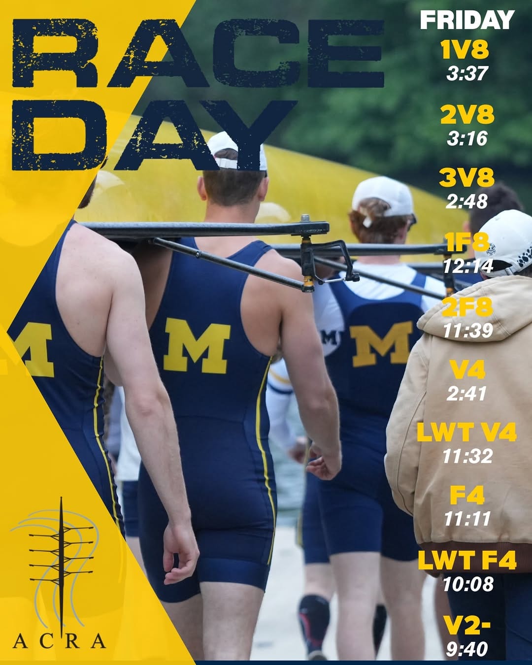 Post 4 by Michigan Men's Rowing Team on Instagram (image)