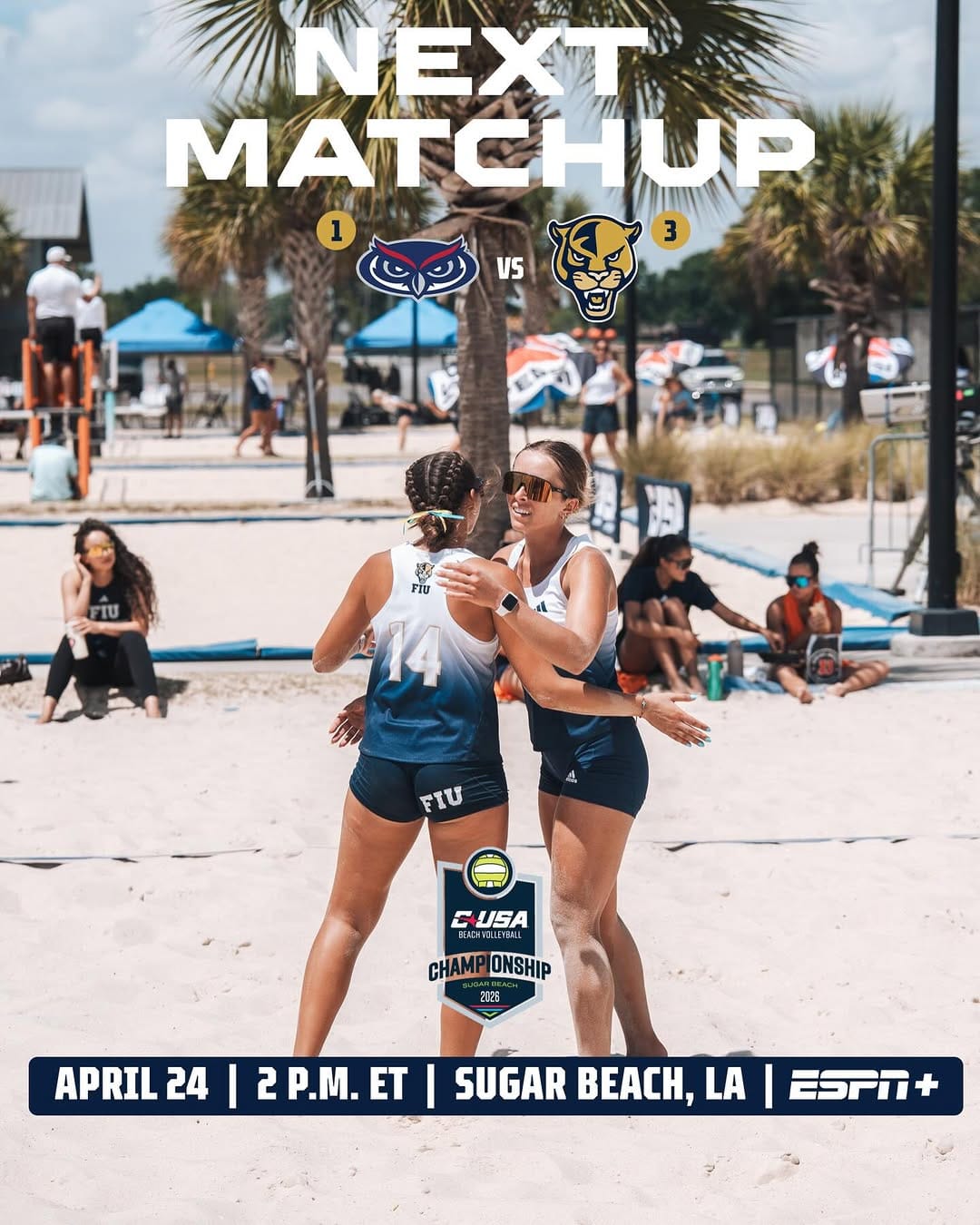 Post 8 by FIU Beach Volleyball on Instagram (image)