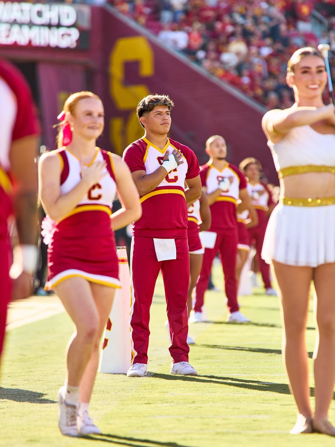 Post 1 by USC Spirit Leaders - Cheer on Instagram (carousel)