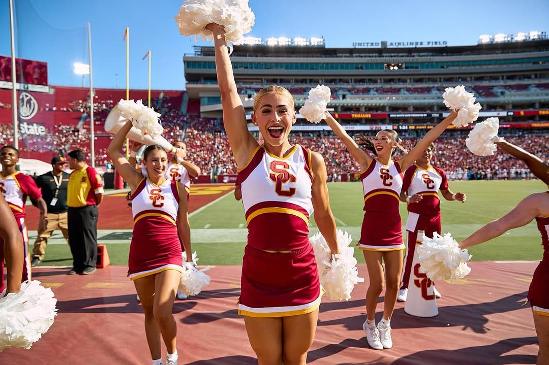 Post 2 by USC Spirit Leaders - Cheer on Instagram (image)