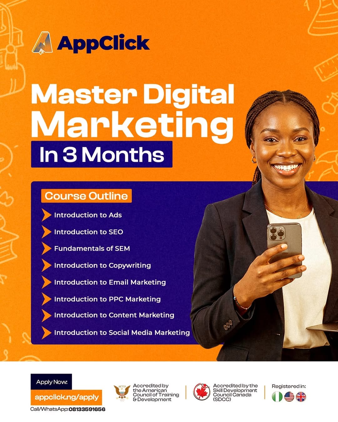 Post 1 by AppClick ICT Academy - Best Tech School in Ibadan | Nigeria on Instagram (image)