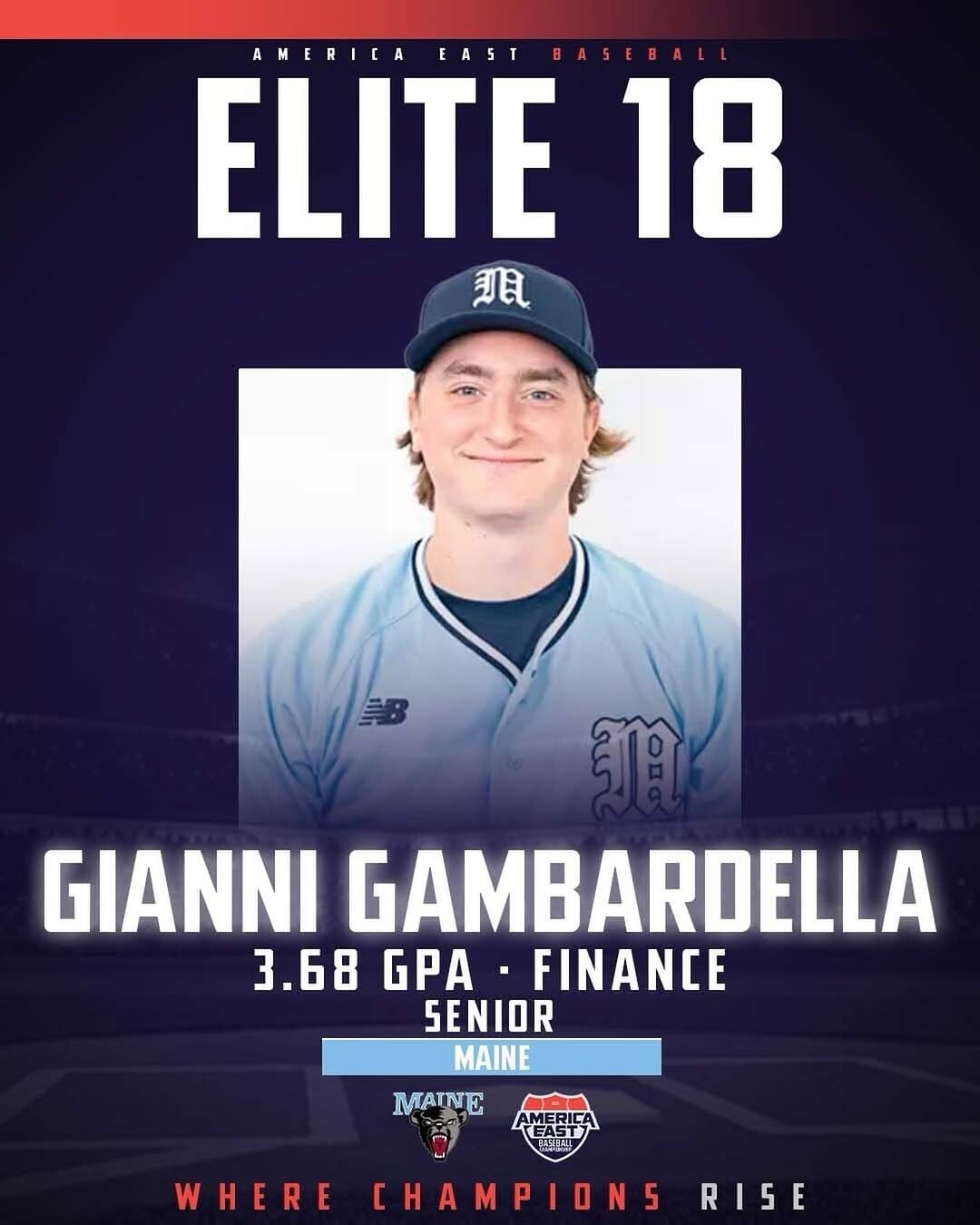 Post 1 by Maine Baseball on Instagram (image)
