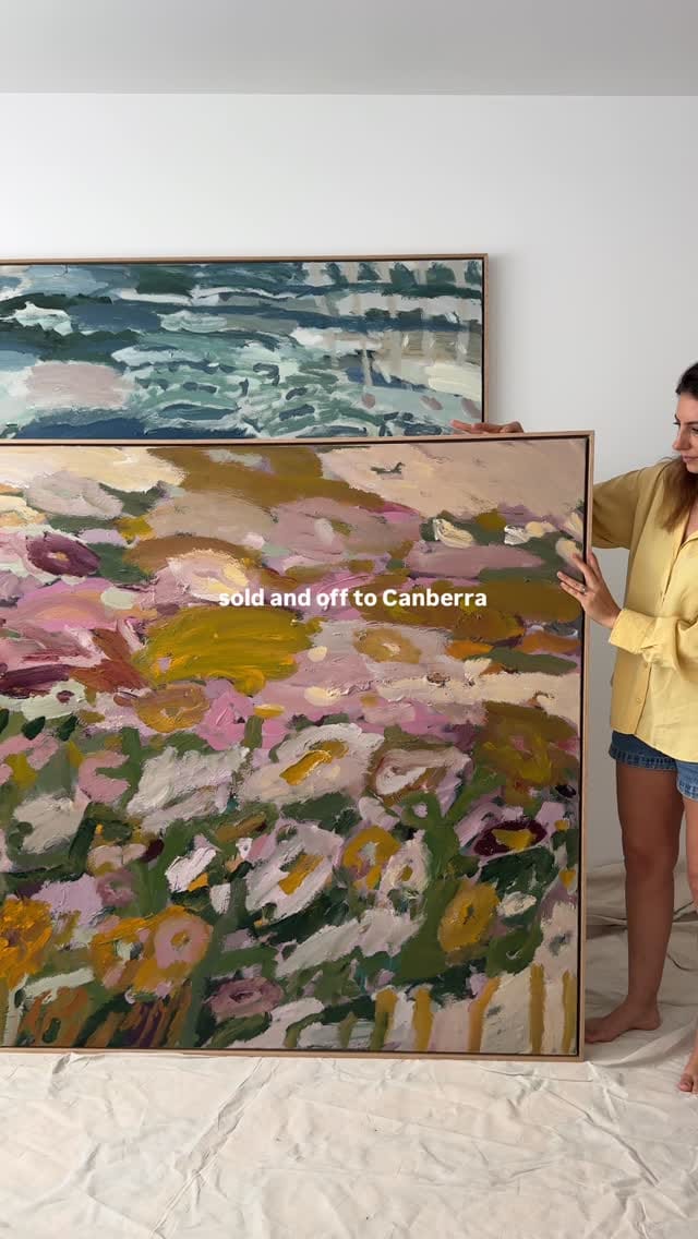 Post 2 by Adele Bevacqua / Australian Abstract Artist on Instagram (video)