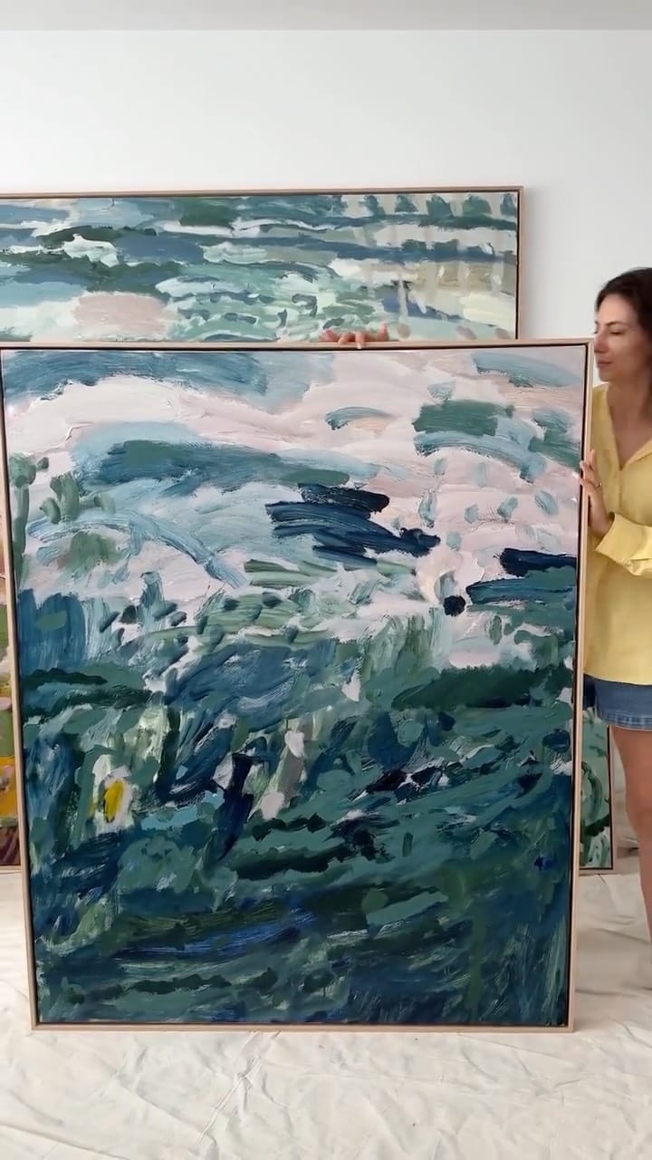 Post 4 by Adele Bevacqua / Australian Abstract Artist on Instagram (video)