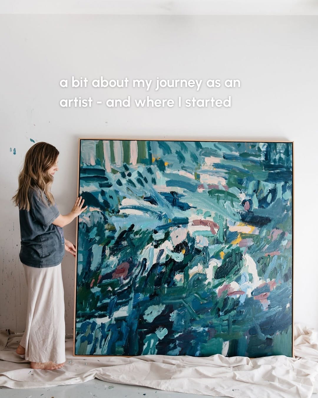 Post 9 by Adele Bevacqua / Australian Abstract Artist on Instagram (carousel)