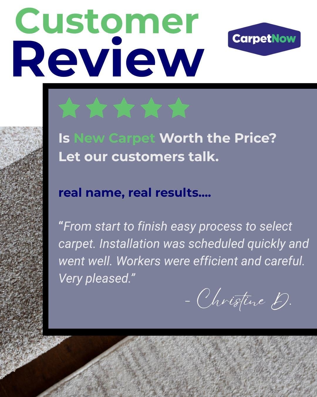 Post 1 by Carpet Now | Carpet Installation Made Easy 🏡 on Instagram (carousel)