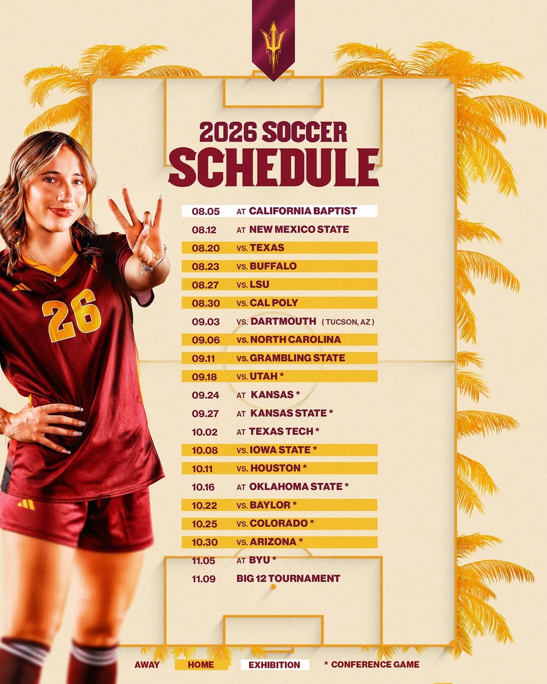 Post 2 by Sun Devil Soccer on Instagram (image)