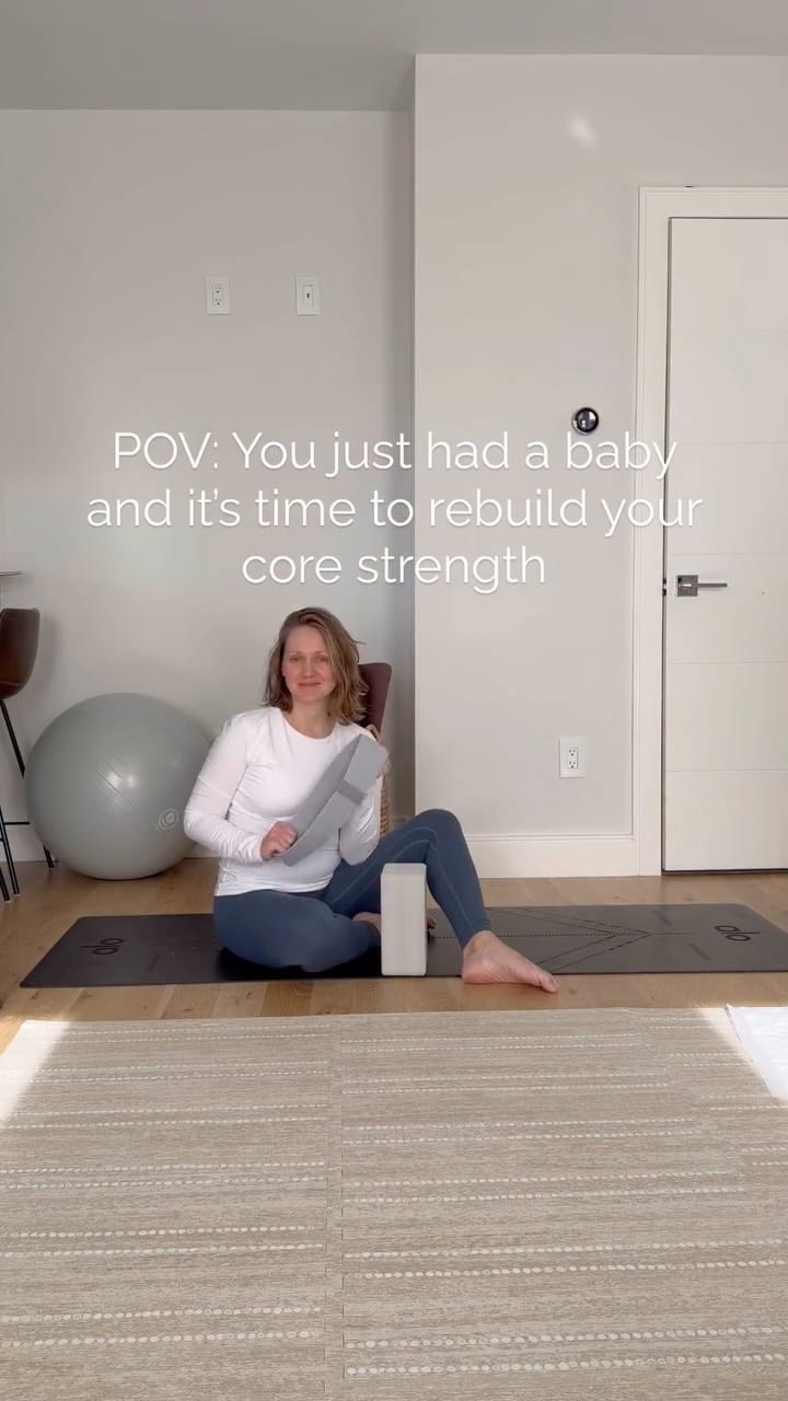 Post 2 by Maryna | Yoga Instructor | Prenatal & Postnatal Certified on Instagram (video)