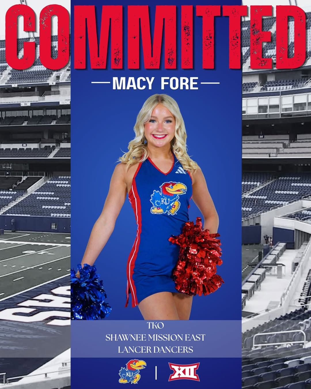 Post 6 by KU Rock Chalk Dancers on Instagram (image)