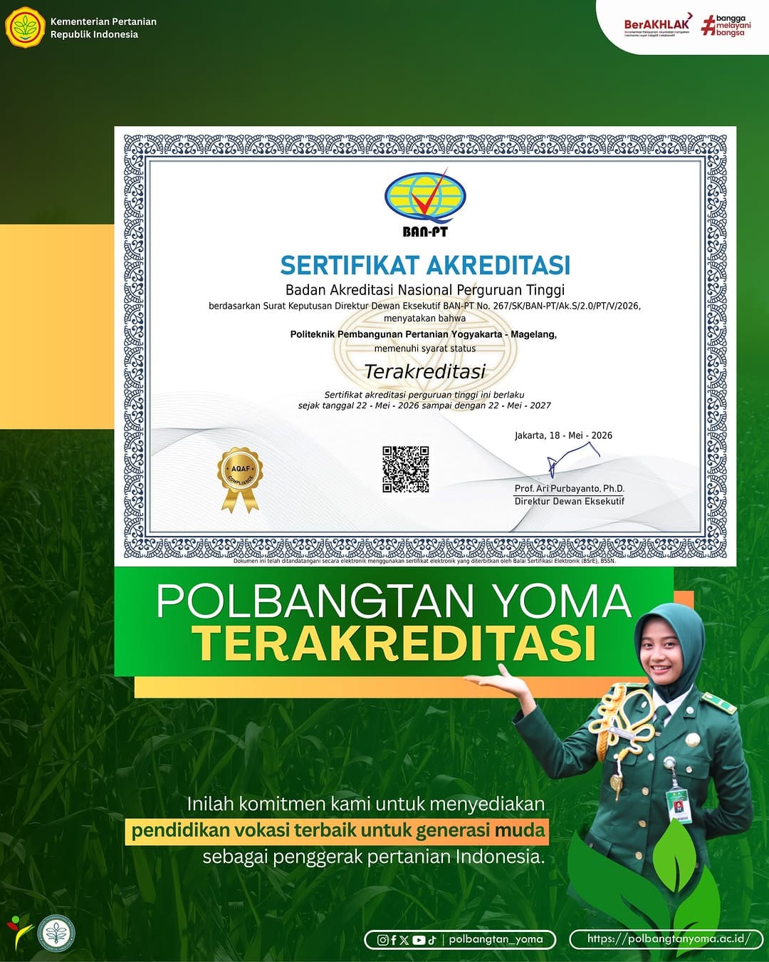 Post 7 by Polbangtan Yogyakarta-Magelang on Instagram (image)